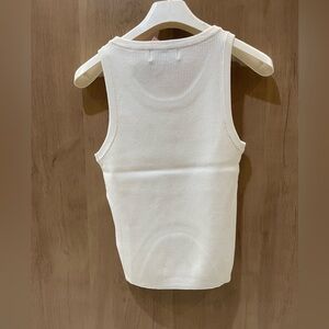 Classic White Ribbed Tank Top